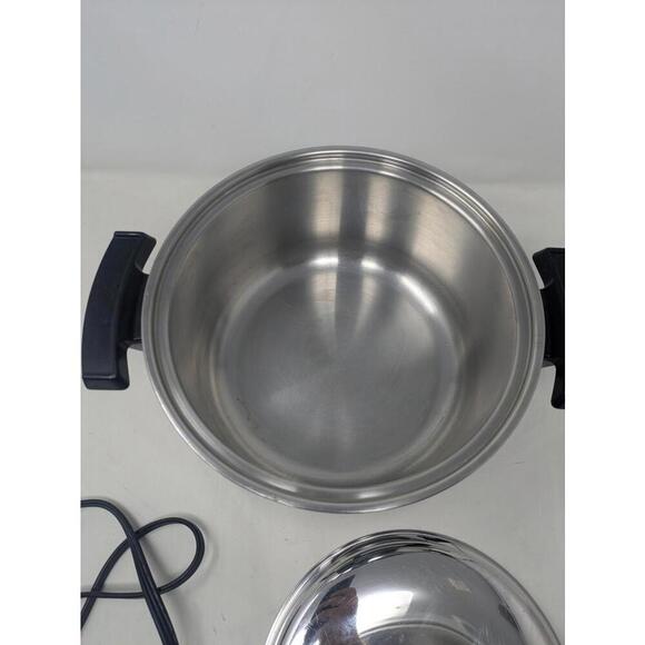 Vintage Lifetime 5 Qt Electric Cooker Liquid Core Stainless Regal Ware - Picture 2 of 8